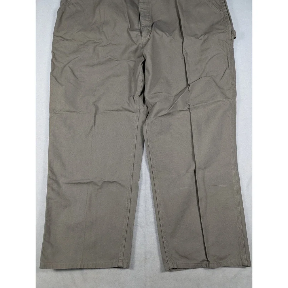 Carhartt Loose Fit Washed Duck Dungaree Mens Work Pants Khaki‎ Size 50